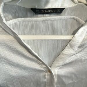 White Zara blouse size M